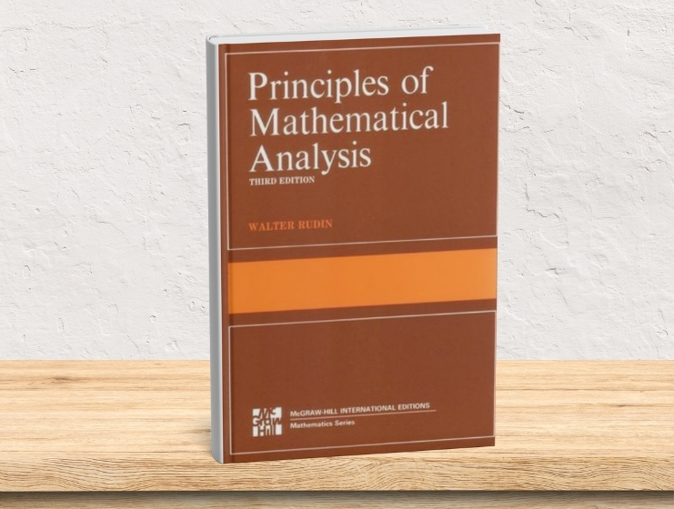 A hardcover copy of Principles of Mathematical Analysis by Walter Rudin
