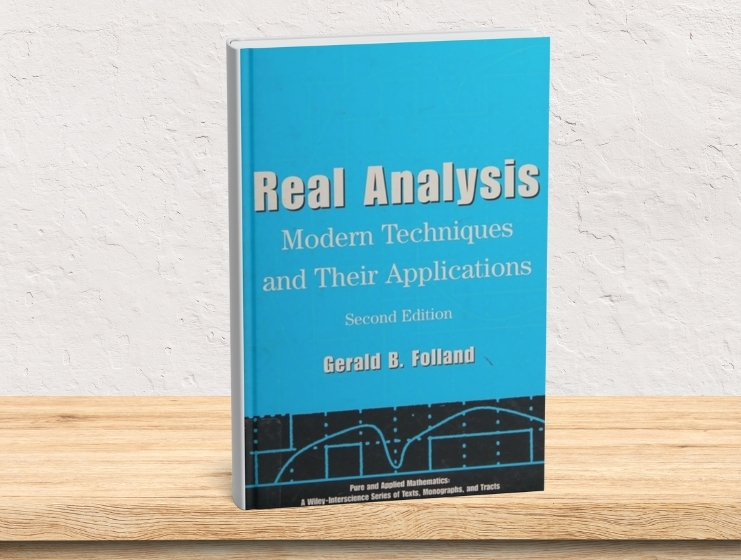 A hardcover copy of Real Analysis: Modern Techniques and Their Applications by Gerald B. Folland